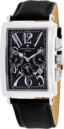 Christian Van Sant Mens Black dial Watch