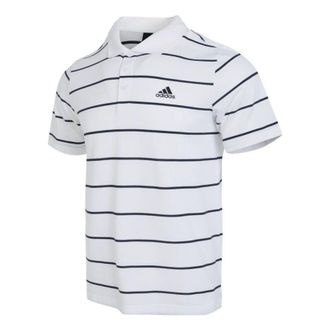 adidas FI Stripe Polo Shirts White Black IA8166