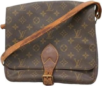 Louis Vuitton Pre-owned Cross Body Bags, female, Brown, Size: ONE SIZE Pre-owned Cartouchiere GM Shoulder Bag