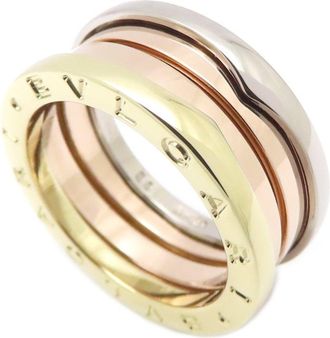 Bulgari Yellow Gold (18K) Pink Gold (18K) White Gold (18K) Band Ring (Pre-Owned)