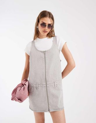 Levi's Vestito corto grigio con zip