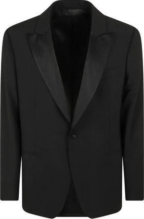 Lardini Soiree Smoking Jacket - Heren - Blazers - Zwart - 2XL - Wol - Jassen