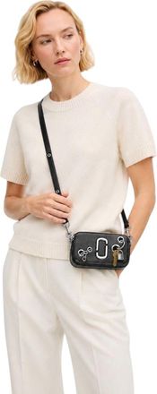 Marc Jacobs Womens Crossbody Bag Black Leather - Crossbody-Bags