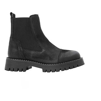 Ten Points Penny Chelsea Suede Boots Freizeitstiefel f&uuml;r Damen | schwarz