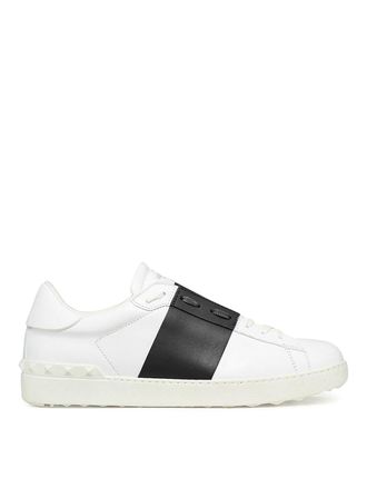 Valentino Garavani Leather Open sneaker with band