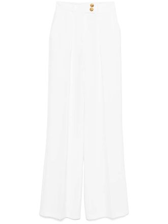 Elisabetta Franchi Pantaloni in cr&ecirc;pe - Bianco
