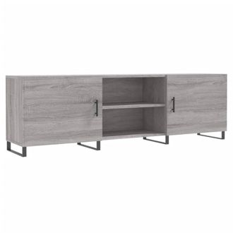 Berkfield Home TV Cabinet Grey Sonoma 150x30x50 cm Engineered Wood | Size: 150 x 30 x 50 cm
