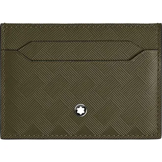 Montblanc Extreme 3.0 Leather Card Holder in Khaki at Nordstrom