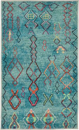 Gino Falcone Alfombra de ba&ntilde;o mullida - turquesa 70x120 cm