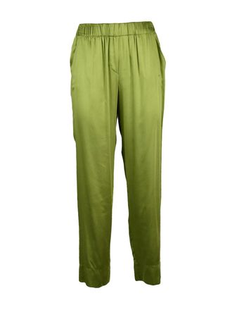Ella Lago di Como Ella Lago Di Como WomenS Satin Trousers - Acid Green