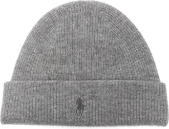 Polo Ralph Lauren Polo Pony cashmere beanie - men - Cashmere - One Size - Grey