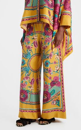La DoubleJ Palazzo Pants Zodiac Plac&eacute;e Marigold at Nordstrom, Size X-Large