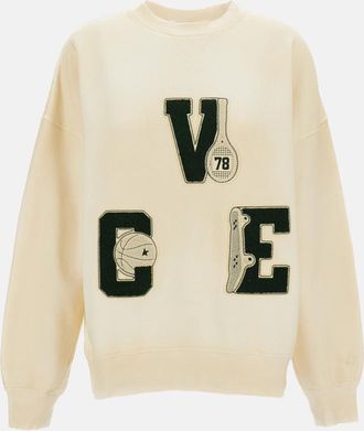 Golden Goose Off White Crew Neck Sweatshirt