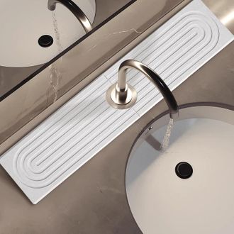 OEM Alfombrilla Absorbente Para Grifo De Cocina, 60 X 10 Cm, Alfombrilla Antideslizante De Tierra De Diatomeas Para Fregadero, Apta Para Cocinas Y Ba&ntilde;os (