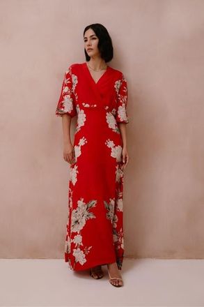 Raishma Frankie Dress in Red at Nordstrom, Size 12 Uk