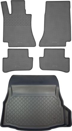 OEM Juego De Alfombrillas De Goma Para Coche Y Maletero Para Mercedes Clase C W205 Coup&eacute; (3 Puertas) Desde Enero De 2016