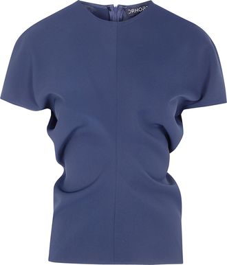 DRHOPE Top Main Cut Bias Cut Crew Neck Top