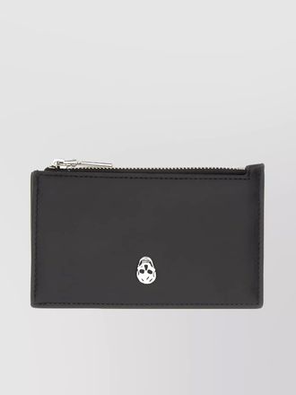 Alexander McQueen leather skull cardholder