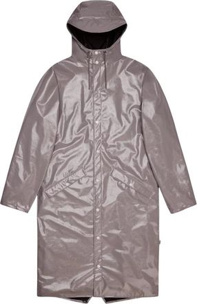 Rains Longer Jacket W3 - Heren - Regenjassen - Grijs - L - Polyester - Jassen