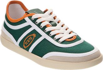Tod's TodS Cassette Canvas & Leather Sneaker