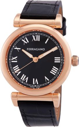 Ferragamo Allure Quartz Black Dial Ladies Watch SFS000224