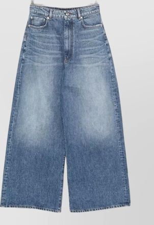 Sportmax wide leg denim cotton five pocket trousers