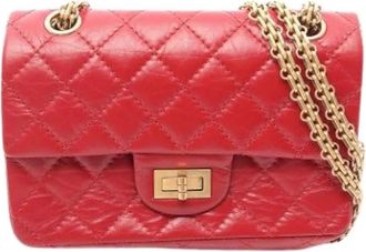 Chanel Pre-owned Mini Shoulder Bag - Dames - Vintage Mini Tas - Rood - ONE Size - Leer - Vintage