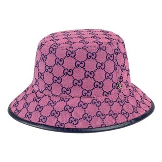 Gucci (WMNS) Gucci GG Monogram Multicolor Reversible Bucket Hat Pink Blue 656573-3HAD0-5268