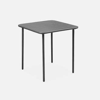 Sweeek Mesa De Jard&iacute;n Bistr&oacute; De Acero, 2 Plazas, 70cm
