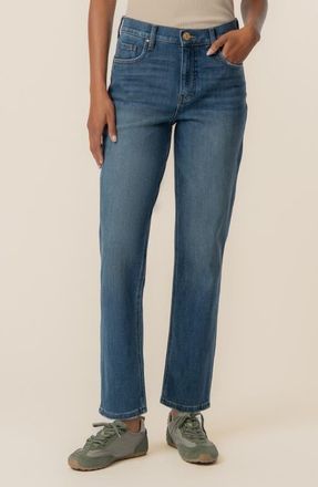 Kut from the Kloth Blair High Waist Ankle Slim Straight Leg Jeans in Razor at Nordstrom, Size 16