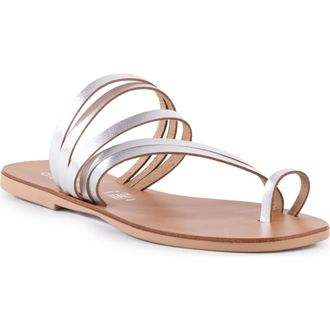 Seychelles Summer Rain Toe Loop Sandal in Silver at Nordstrom Rack, Size 6.5