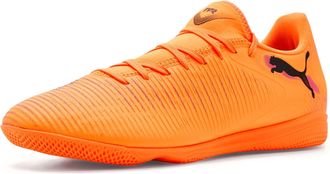 Puma Puma Mens Future 8 Play Indoor Trainer Soccer Cleats Sneaker, Heat Fire/Black/Ravish, 10