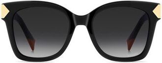 Missoni 52mm Gradient Square Sunglasses in Black/Dark Grey Sf at Nordstrom