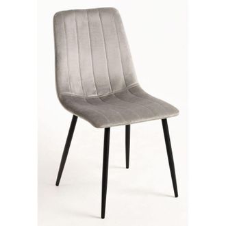 Regalos Miguel Sillas Comedor - Silla Liny Terciopelo - Gris