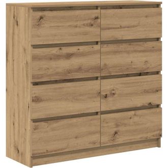 vidaXL vidaXL Credenza Rovere Artigianale 100x35x99 cm in Legno Multistrato