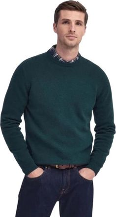 Barbour Heren Patch Pullover Trui - Heren - Ronde hals truien - Groen - 2XL - Truien & Vesten
