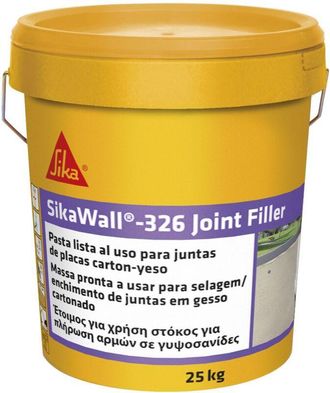 Sika Sika - Wall-326 Joint Filler Masilla Acrilica Lista Al Uso Para Juntas De Placa De Yeso Laminado Con Cinta De Refuerzo