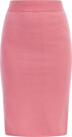 Mymo Gebreide midi-rok Dames roze