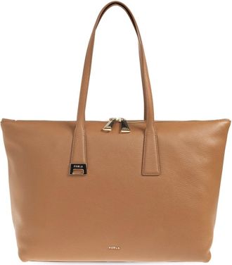 Furla Tote Bags, female, Brown, Size: ONE SIZE Olivia Large Shopper Bag