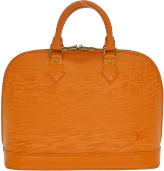 Louis Vuitton Alma Epi Leather Orange Leather Handbag (Pre-Owned)