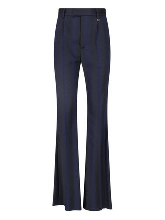 Vivienne Westwood Tailored Flared Striped Wool Formal Pants