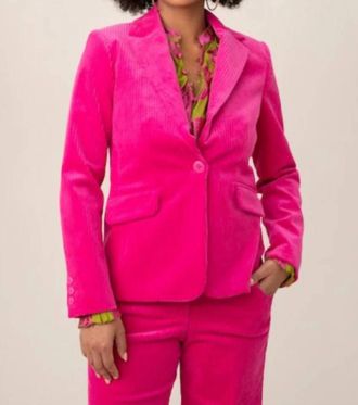 Trina Turk Brooklyn Blazer In Hot Pink