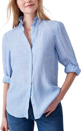 J.McLaughlin J.Mclaughlin Julian Stripe Linen Blouse