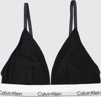 Calvin Klein Reggiseno a triangolo in cotone e modal con logo a contrasto