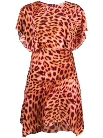 Stella McCartney Jurk met luipaardprint - Roze