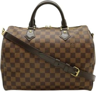 Louis Vuitton Pre-owned Handbags, female, Brown, Size: ONE SIZE Pre-owned Damier Boston Bag
