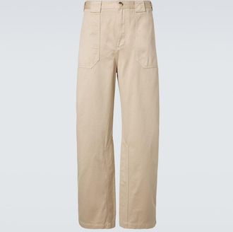 Loewe Paulas Ibiza cotton canvas straight pants