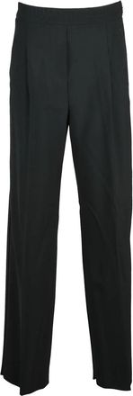Marella High-Waist Pleated Trousers with Zip Closure and Side Pockets