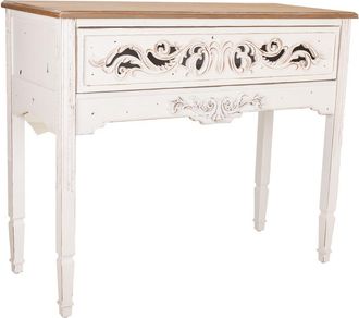 Wanderlust Deco Recibidor De Madera Blanco 110x46x90.5
