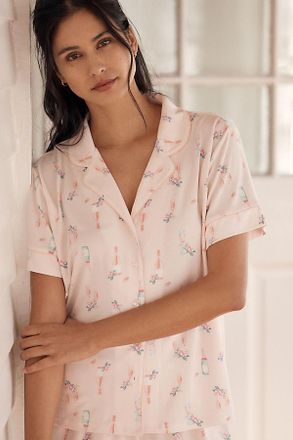 Flora Nikrooz Joy Notch Bridal 2-Piece Pajama Set